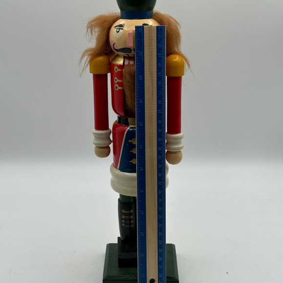 Holiday Christmas Police Soldier Guard Figure Nutcracker Ballet Wooded Stand 14” - Picture 4 of 6